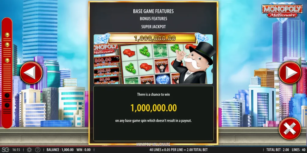 Monopoly Millionaire Super Jackpot