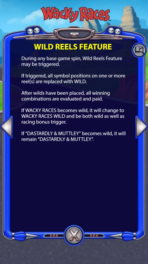 Wacky Races Wild Reels Feature