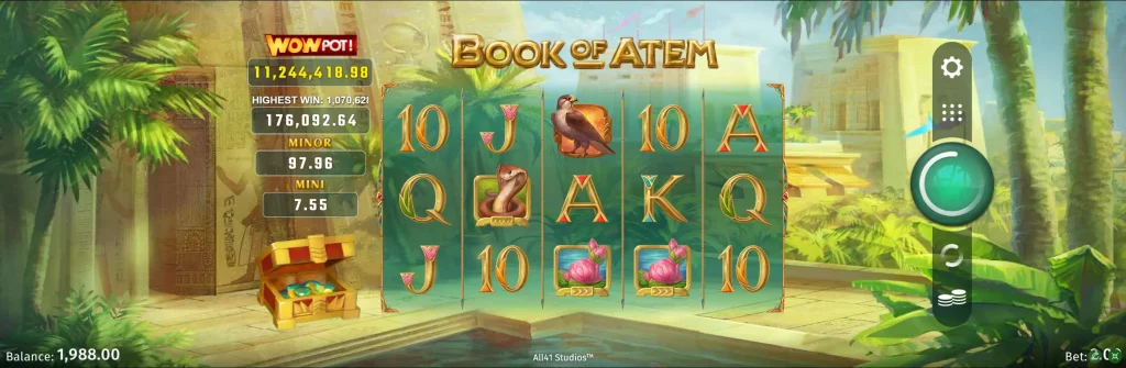 Book of Atem WowPot Play For Free