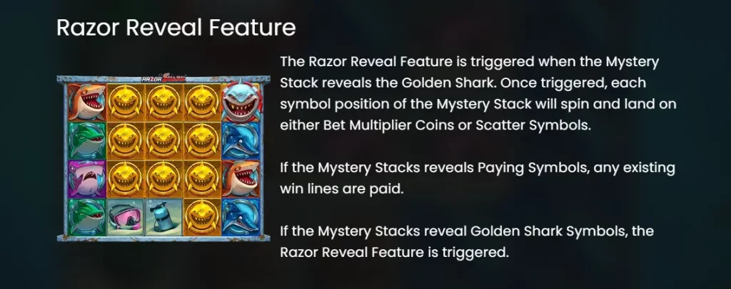 Razor Shark Razor Reveal Feature